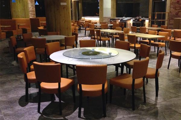 【大型港式茶餐厅圆桌椅案例】尺寸_价格_厂家-沙发椅子网